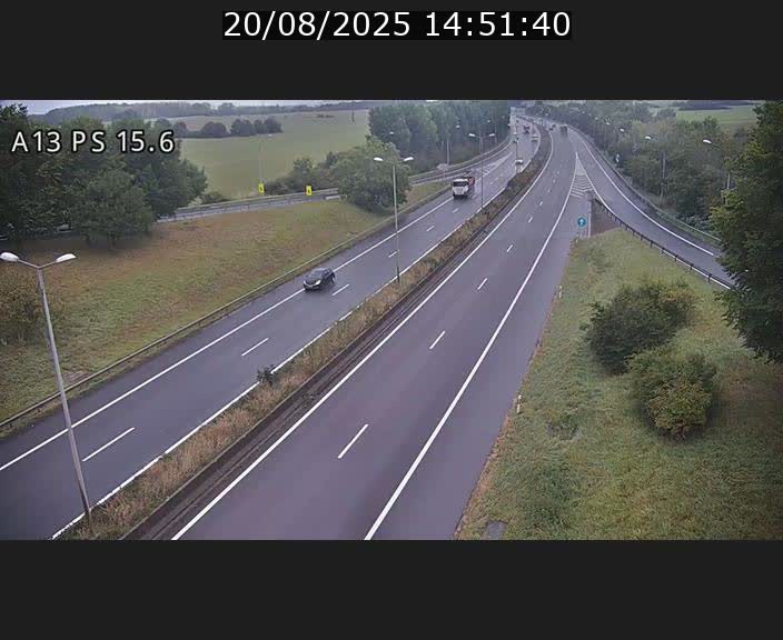 <h2>Traffic live webcam Luxembourg Kayl - A13 direction Dudelange - BK 15.6</h2>
