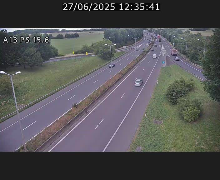 <h2>Traffic live webcam Luxembourg Kayl - A13 direction Dudelange - BK 15.6</h2>