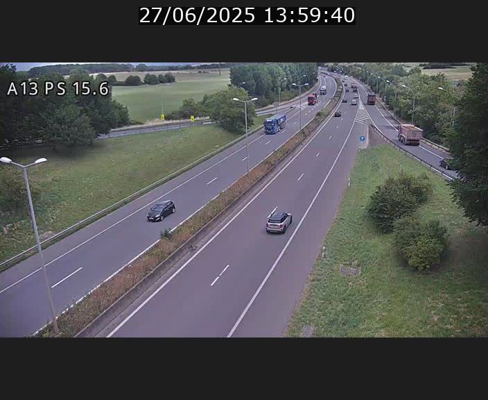 <h2>Traffic live webcam Luxembourg Kayl - A13 direction Dudelange - BK 15.6</h2>