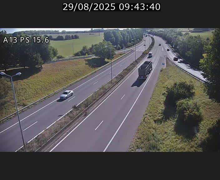 <h2>Traffic live webcam Luxembourg Kayl - A13 direction Dudelange - BK 15.6</h2>