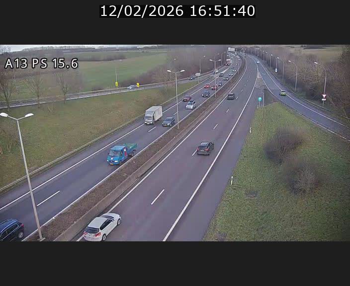 Traffic live webcam Luxembourg Kayl - A13 direction Dudelange - BK 15.6