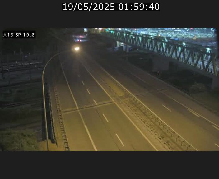 Traffic live webcam Luxembourg Croix de Bettembourg - A13 direction Esch-sur-Alzette - BK 19.8