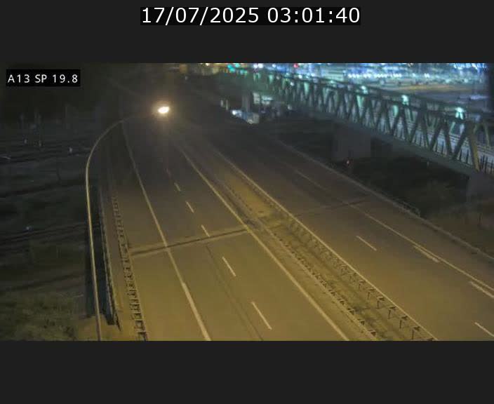 Traffic live webcam Luxembourg Croix de Bettembourg - A13 direction Esch-sur-Alzette - BK 19.8
