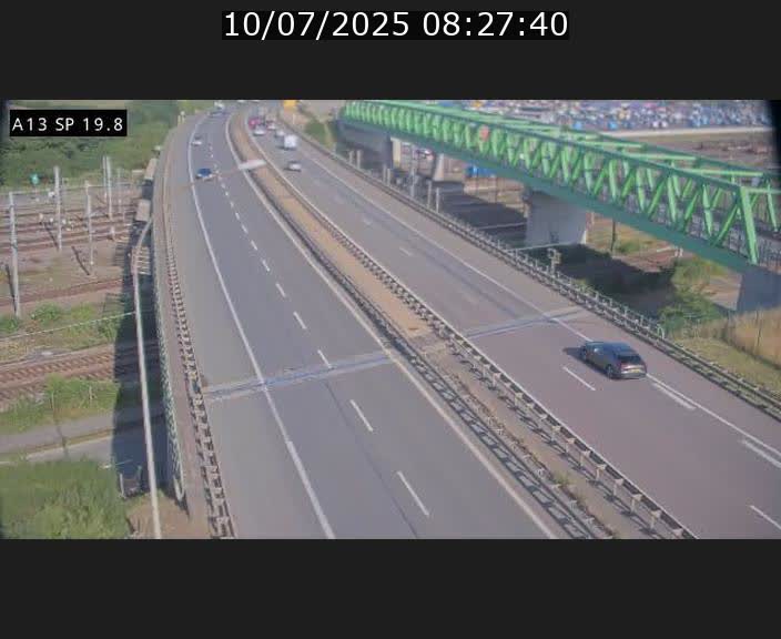 Traffic live webcam Luxembourg Croix de Bettembourg - A13 direction Esch-sur-Alzette - BK 19.8
