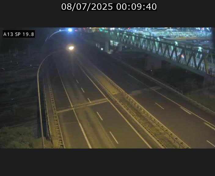 Traffic live webcam Luxembourg Croix de Bettembourg - A13 direction Esch-sur-Alzette - BK 19.8