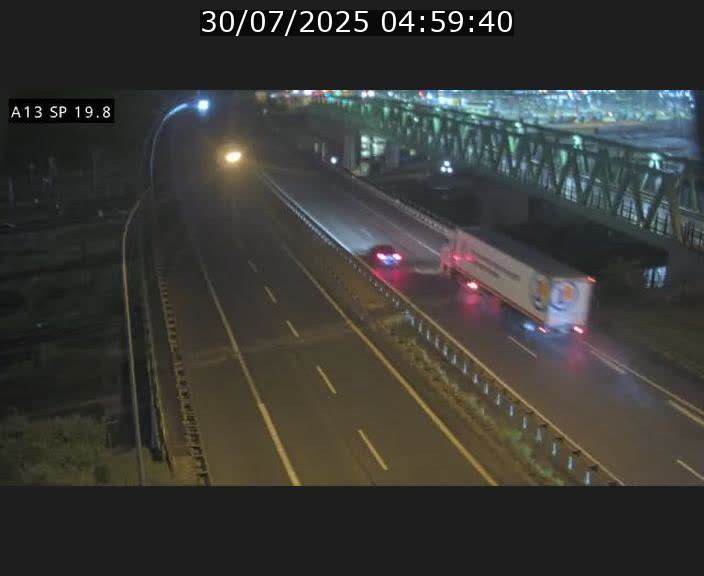 Traffic live webcam Luxembourg Croix de Bettembourg - A13 direction Esch-sur-Alzette - BK 19.8