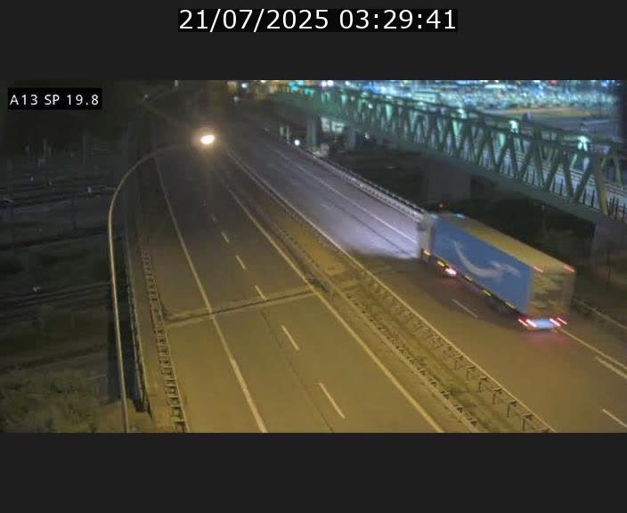 Traffic live webcam Luxembourg Croix de Bettembourg - A13 direction Esch-sur-Alzette - BK 19.8