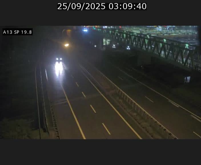 Traffic live webcam Luxembourg Croix de Bettembourg - A13 direction Esch-sur-Alzette - BK 19.8