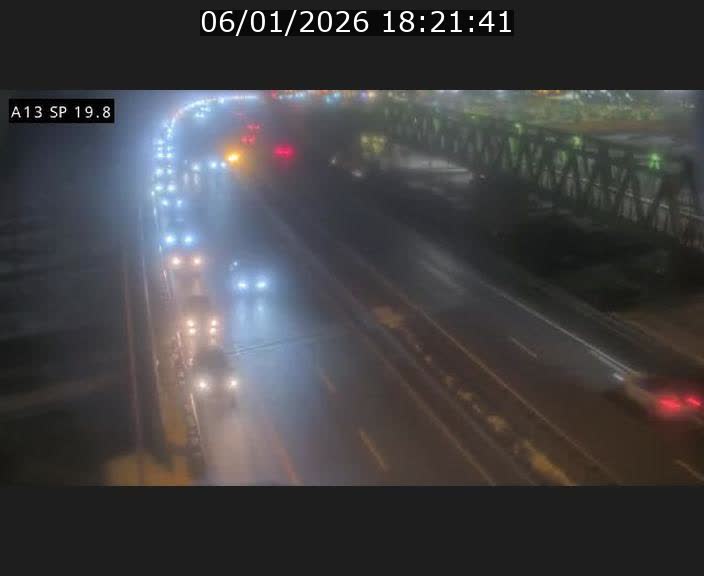 Traffic live webcam Luxembourg Croix de Bettembourg - A13 direction Esch-sur-Alzette - BK 19.8