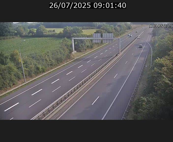 <h2>Traffic live webcam Luxembourg Croix de Bettembourg, rond-point d'Hellange - A13 direction Allemagne - BK 20.9</h2>