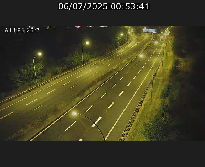 Traffic live webcam Luxembourg Frisange - A13 direction Allemagne - BK 26