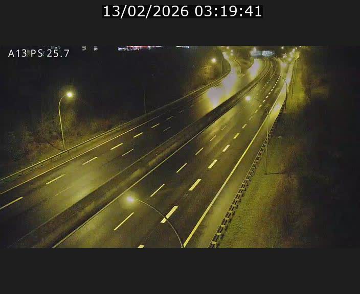 Traffic live webcam Luxembourg Frisange - A13 direction Allemagne - BK 26
