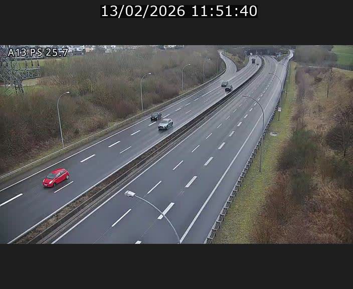 <h2>Traffic live webcam Luxembourg Frisange - A13 direction Allemagne - BK 26</h2>