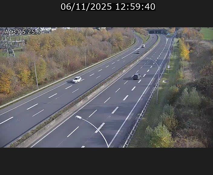 <h2>Traffic live webcam Luxembourg Frisange - A13 direction Allemagne - BK 26</h2>
