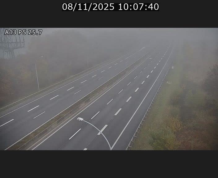 Traffic live webcam Luxembourg Frisange - A13 direction Allemagne - BK 26