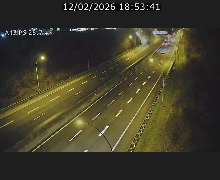 Traffic live webcam Luxembourg Frisange - A13 direction Allemagne - BK 26