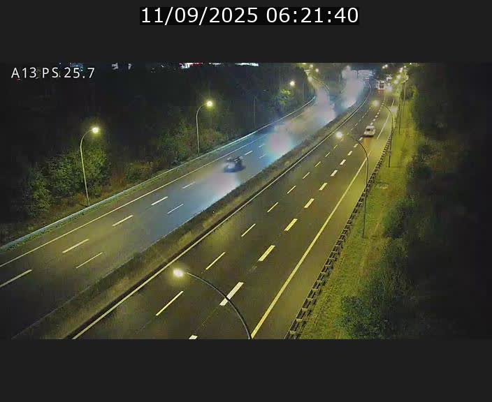 Traffic live webcam Luxembourg Frisange - A13 direction Allemagne - BK 26