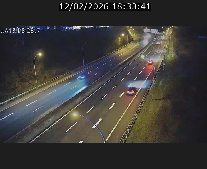Traffic live webcam Luxembourg Frisange - A13 direction Allemagne - BK 26