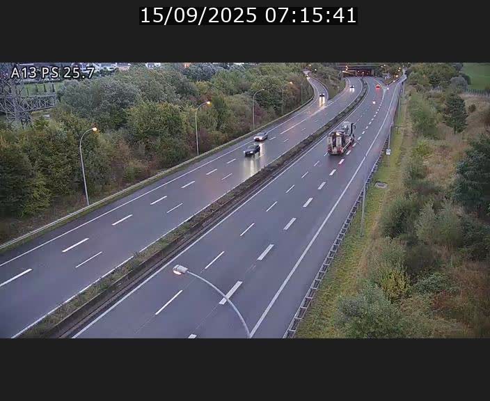 Traffic live webcam Luxembourg Frisange - A13 direction Allemagne - BK 26