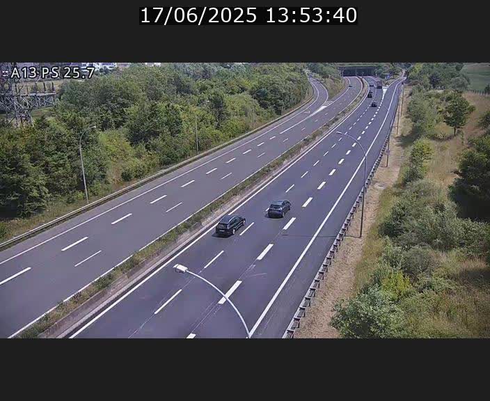 Traffic live webcam Luxembourg Frisange - A13 direction Allemagne - BK 26