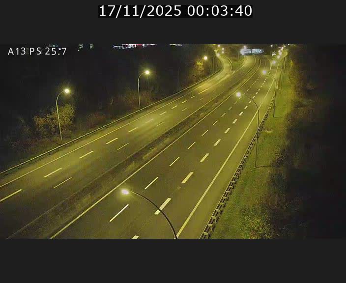 Traffic live webcam Luxembourg Frisange - A13 direction Allemagne - BK 26
