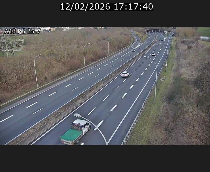 Traffic live webcam Luxembourg Frisange - A13 direction Allemagne - BK 26
