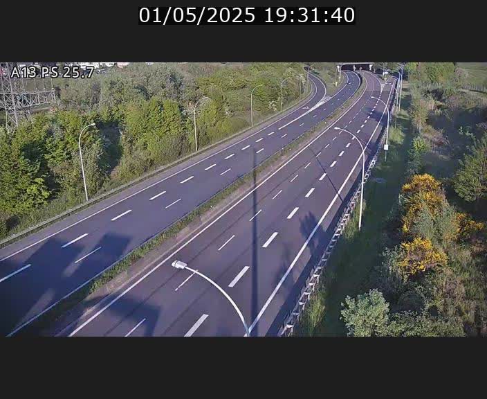 Traffic live webcam Luxembourg Frisange - A13 direction Allemagne - BK 26