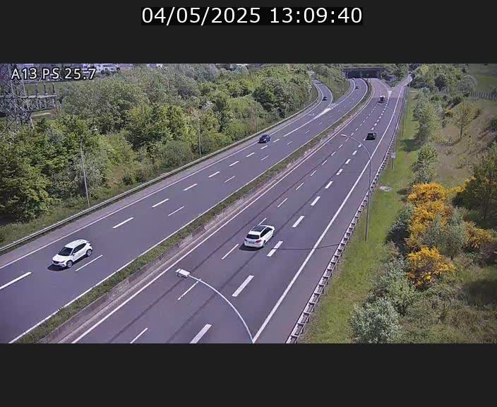 Traffic live webcam Luxembourg Frisange - A13 direction Allemagne - BK 26