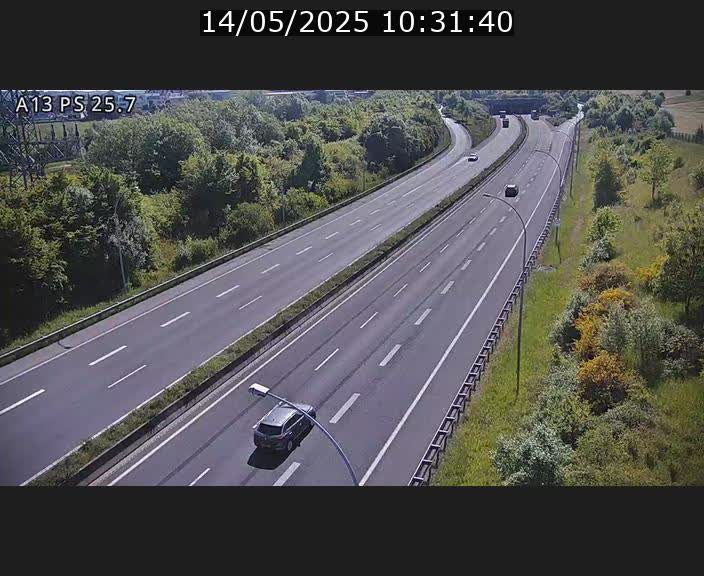 Traffic live webcam Luxembourg Frisange - A13 direction Allemagne - BK 26