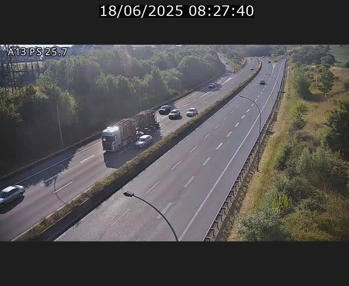 Traffic live webcam Luxembourg Frisange - A13 direction Allemagne - BK 26