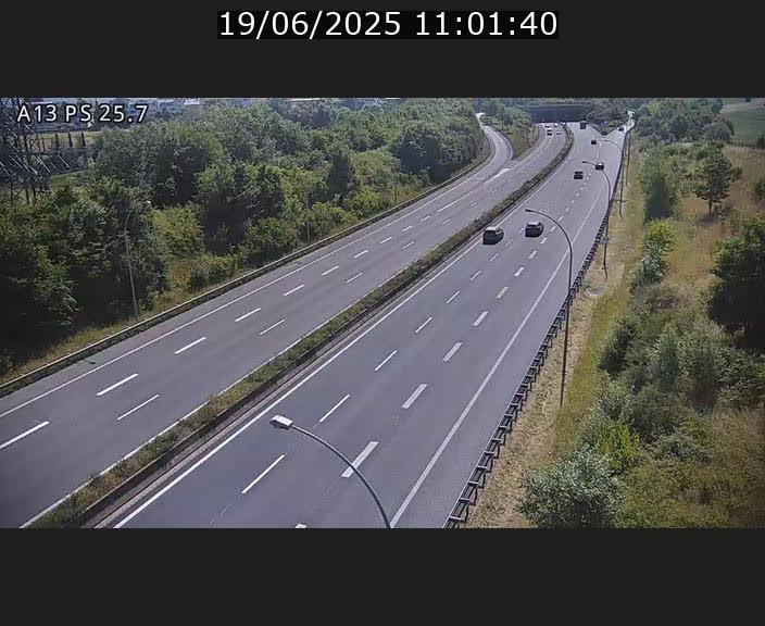 Traffic live webcam Luxembourg Frisange - A13 direction Allemagne - BK 26