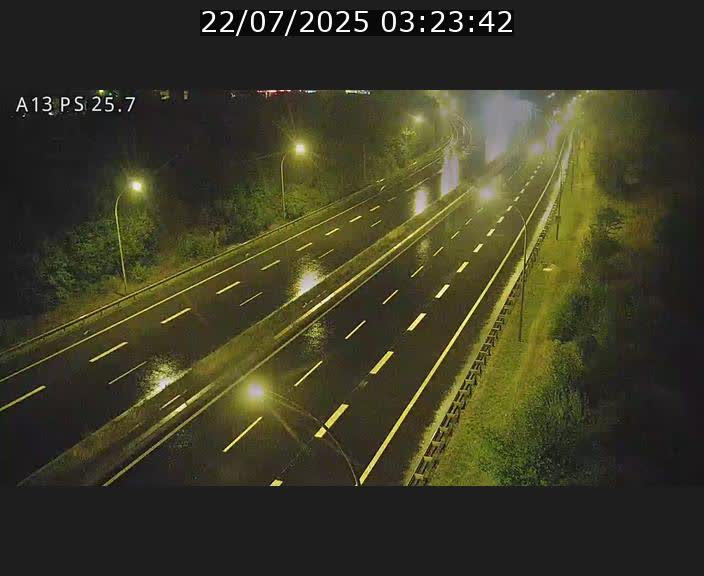 Traffic live webcam Luxembourg Frisange - A13 direction Allemagne - BK 26