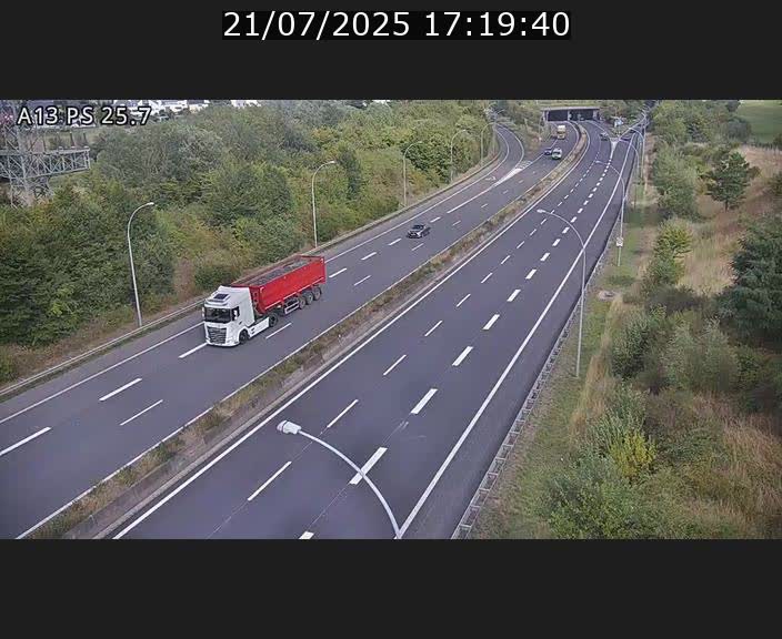 Traffic live webcam Luxembourg Frisange - A13 direction Allemagne - BK 26