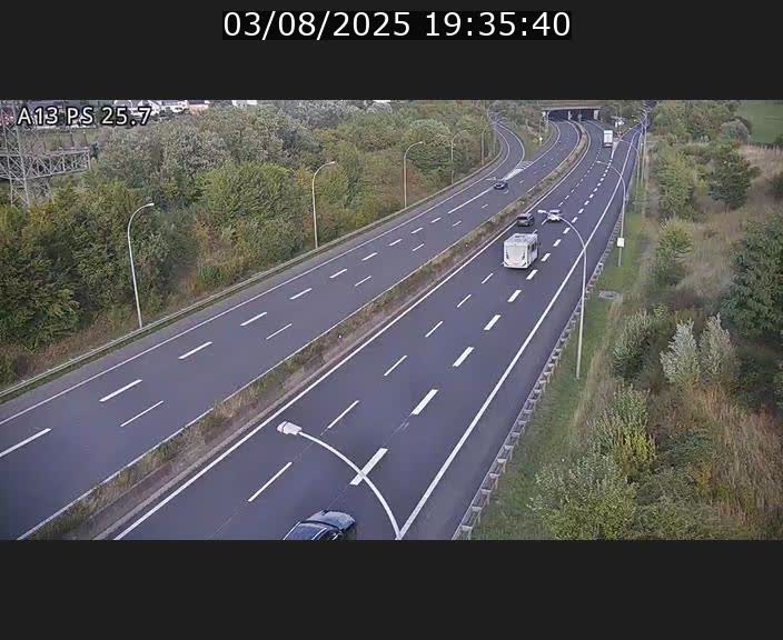 Traffic live webcam Luxembourg Frisange - A13 direction Allemagne - BK 26