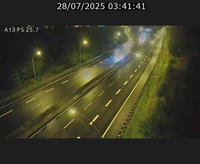 Traffic live webcam Luxembourg Frisange - A13 direction Allemagne - BK 26