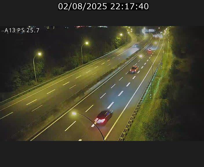 Traffic live webcam Luxembourg Frisange - A13 direction Allemagne - BK 26