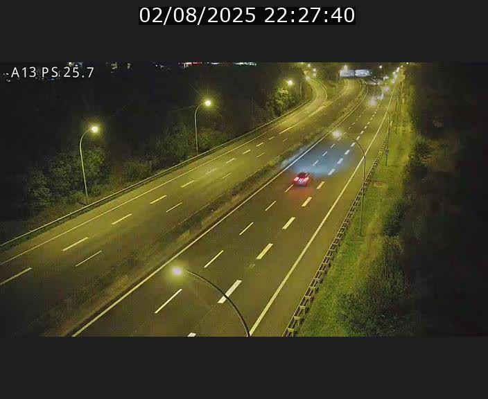 Traffic live webcam Luxembourg Frisange - A13 direction Allemagne - BK 26