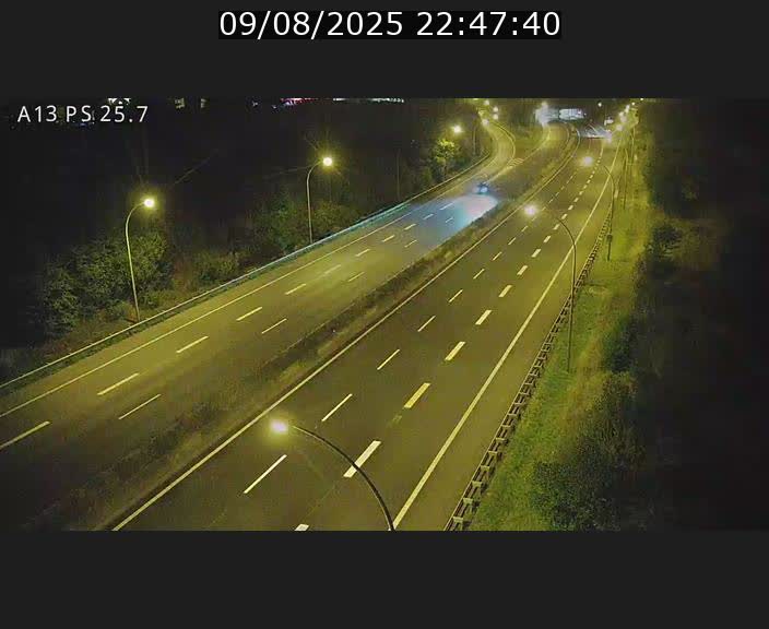 Traffic live webcam Luxembourg Frisange - A13 direction Allemagne - BK 26
