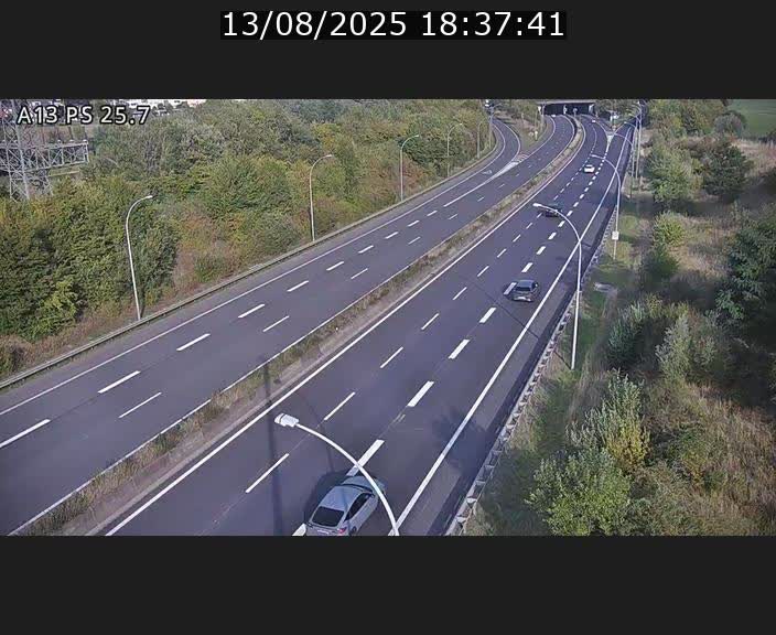 Traffic live webcam Luxembourg Frisange - A13 direction Allemagne - BK 26
