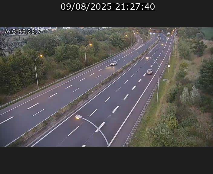 Traffic live webcam Luxembourg Frisange - A13 direction Allemagne - BK 26