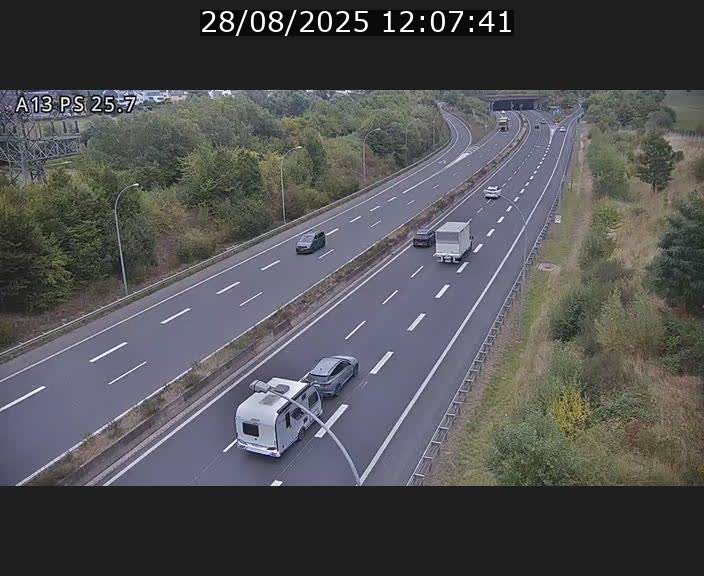 Traffic live webcam Luxembourg Frisange - A13 direction Allemagne - BK 26