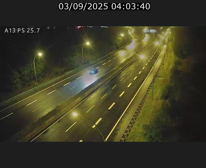 Traffic live webcam Luxembourg Frisange - A13 direction Allemagne - BK 26