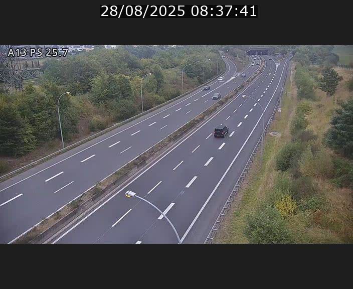 Traffic live webcam Luxembourg Frisange - A13 direction Allemagne - BK 26