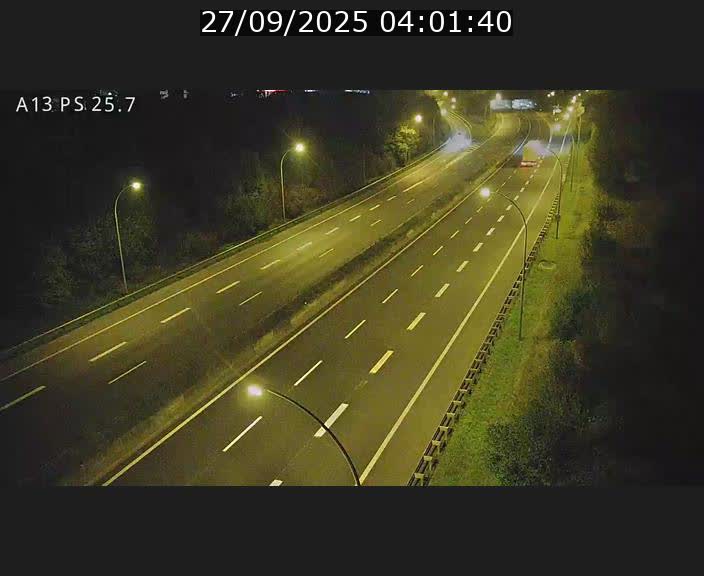 Traffic live webcam Luxembourg Frisange - A13 direction Allemagne - BK 26