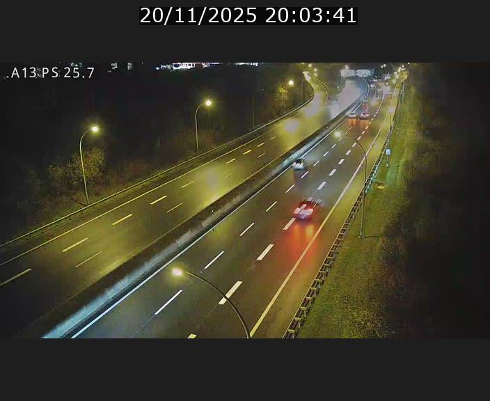 Traffic live webcam Luxembourg Frisange - A13 direction Allemagne - BK 26