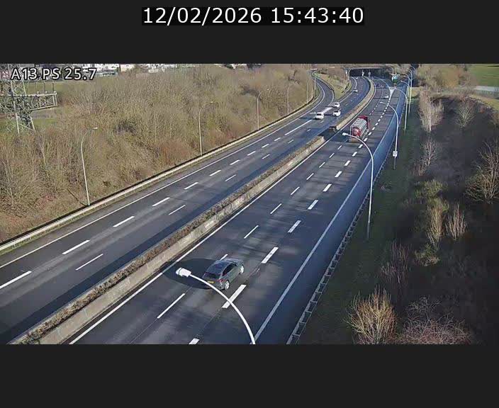 Traffic live webcam Luxembourg Frisange - A13 direction Allemagne - BK 26