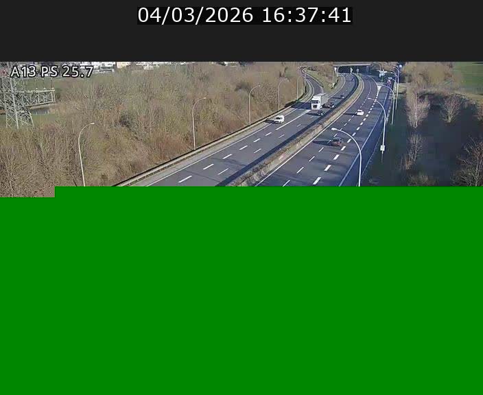 Traffic live webcam Luxembourg Frisange - A13 direction Allemagne - BK 26