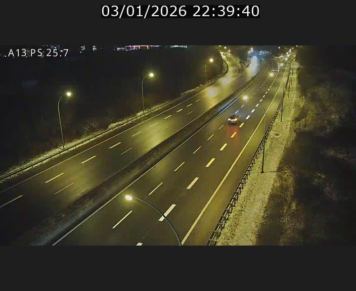 Traffic live webcam Luxembourg Frisange - A13 direction Allemagne - BK 26