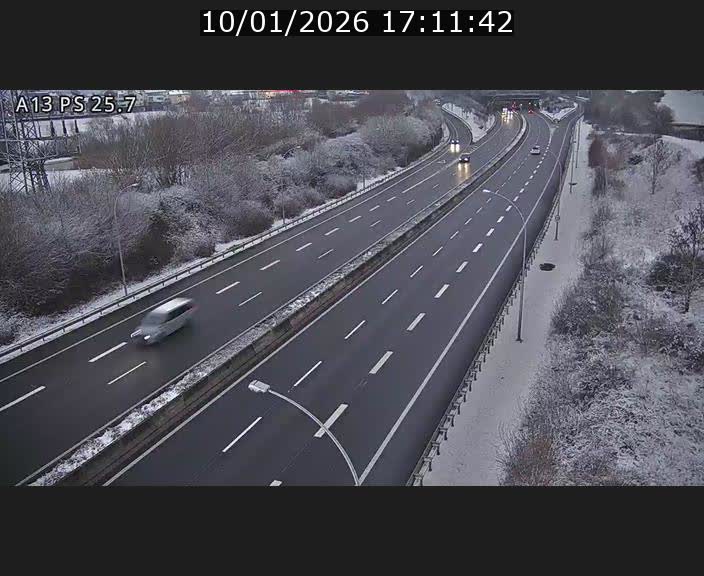 Traffic live webcam Luxembourg Frisange - A13 direction Allemagne - BK 26