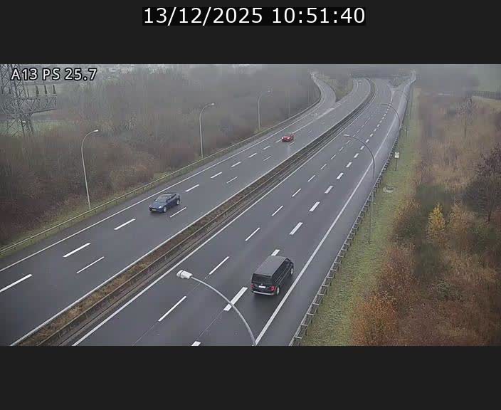 <h2>Traffic live webcam Luxembourg Frisange - A13 direction Allemagne - BK 26</h2>